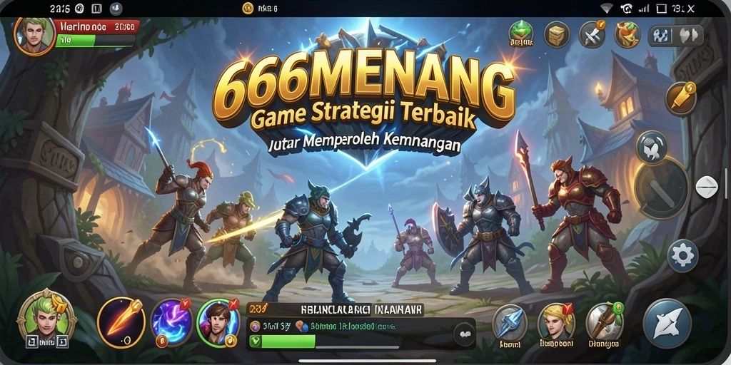 Tampilan gameplay 666MENANG yang memukau dan strategis.