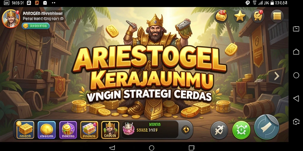 Tangkapan layar gameplay ARIESTOGEL dengan aksi menara pertahanan yang mendebarkan.
