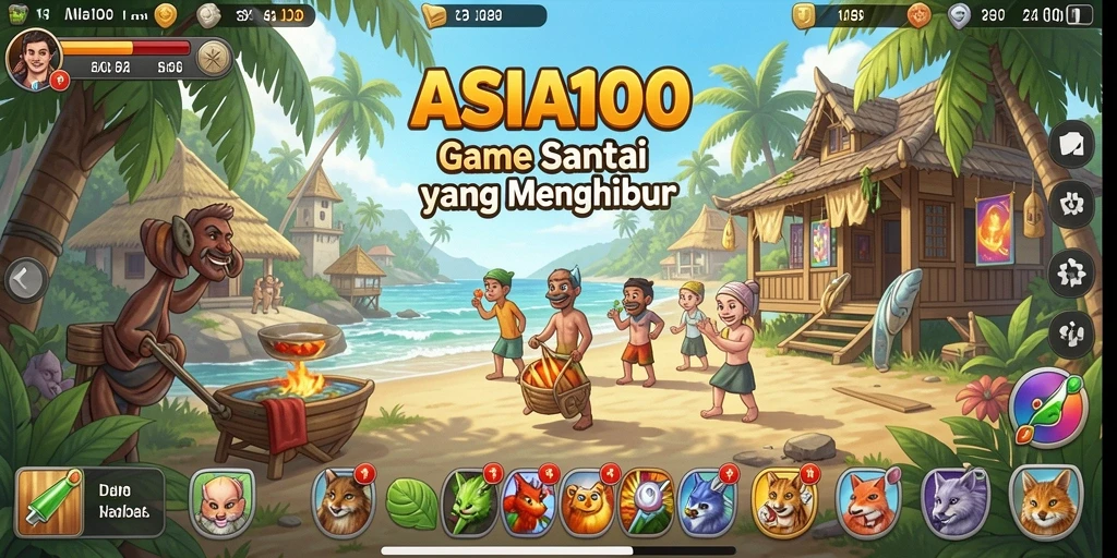 Gameplay ASIA100 yang santai dan menyenangkan.