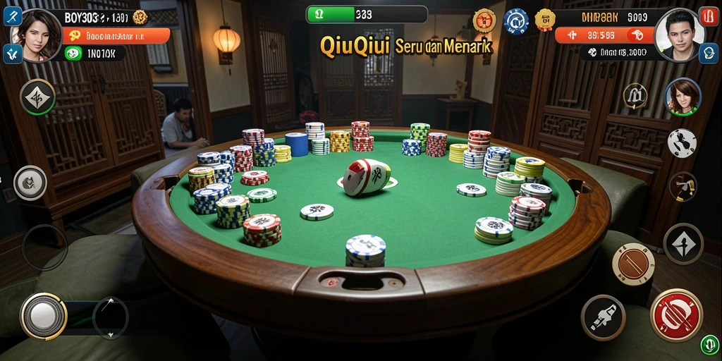 Tampilan menarik dari gameplay QiuQiu BOY303 yang menantang.
