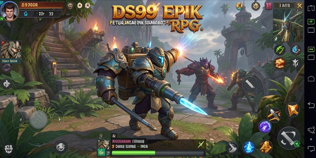 Tampilan menarik dari gameplay RPG DS99 yang mendebarkan.
