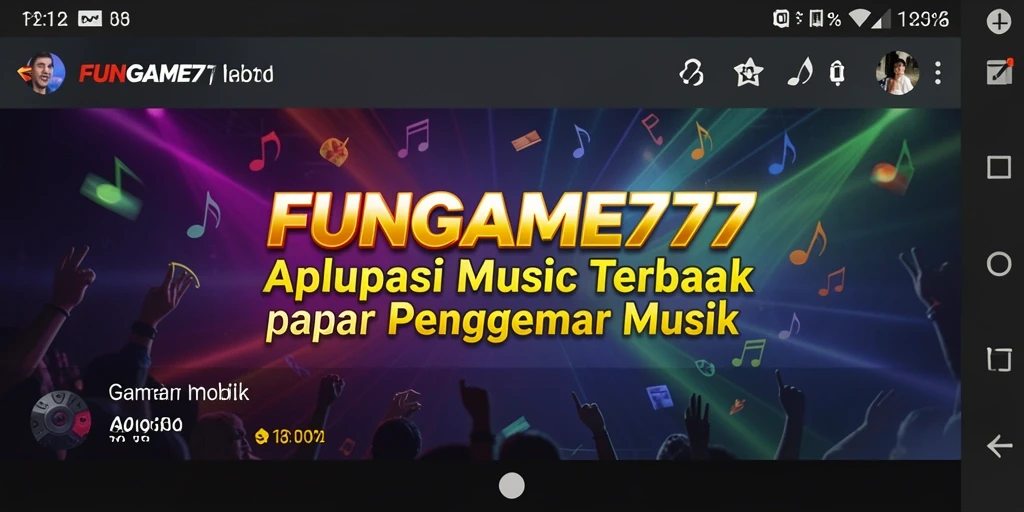 Tampilan gameplay menarik dalam <strong>FUNGAME777</strong> saat bermain musik.