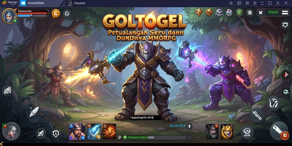 Tampilan gameplay seru dalam GOLTOGEL yang menampilkan aksi petualangan.