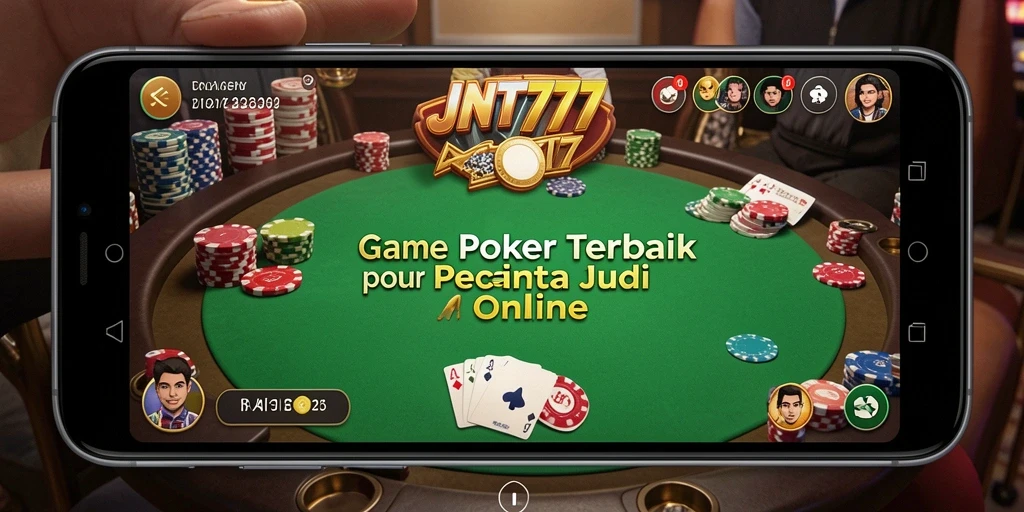 Tampilan gameplay Poker yang seru dan interaktif.