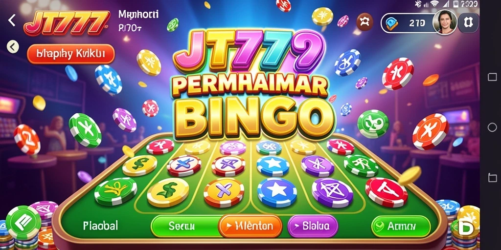 Tampilan gameplay JT777 yang mengasyikkan saat bermain Bingo.