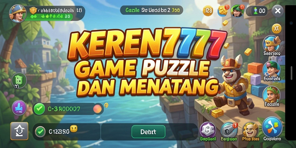 Tampilan menawan gameplay KEREN777 dengan berbagai level puzzle.
