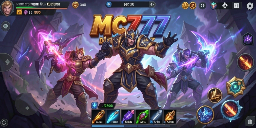 Gameplay MOBA yang seru dan penuh aksi di MC777.