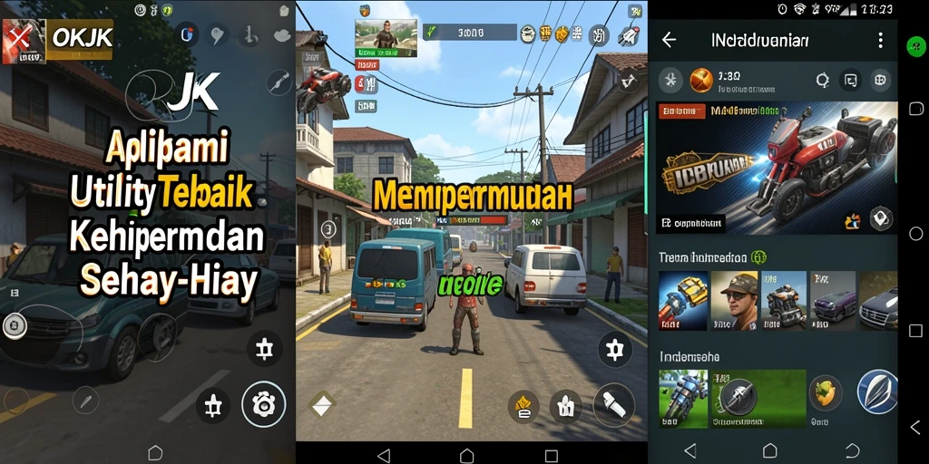 Tampilan utama OKJK yang menonjolkan fitur Utility untuk pengorganisasian tugas.