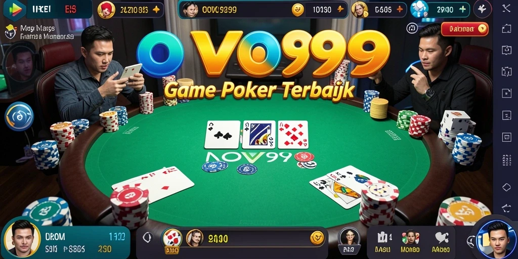 Screenshot OVO99 menampilkan gameplay poker yang seru dan menyenangkan.