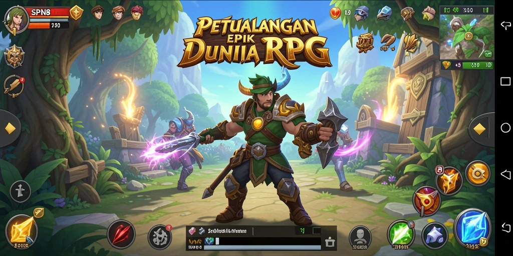 Tangkapan layar gameplay SPN88 menampilkan aksi seru dalam pertarungan RPG.