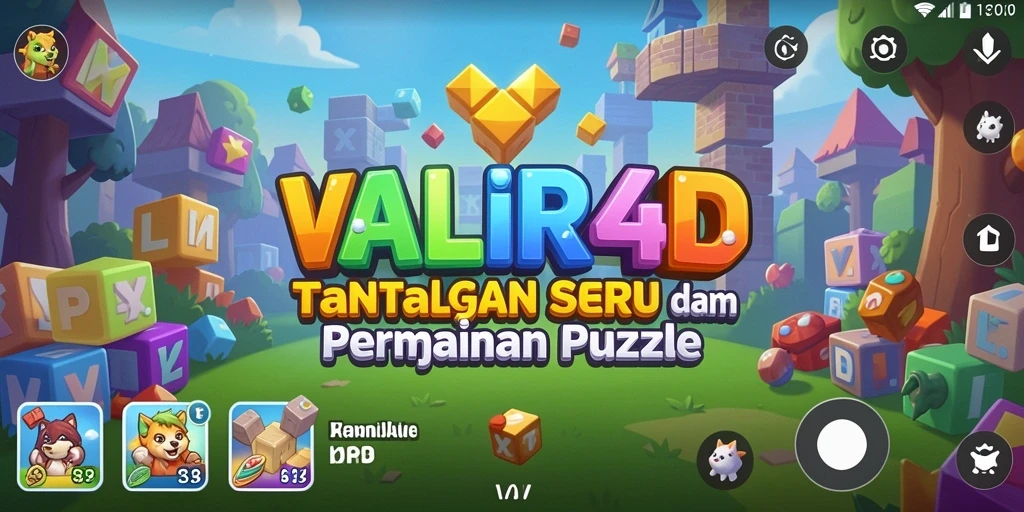 Tampilan gameplay VALIR4D menampilkan tantangan puzzle yang seru dan menarik.