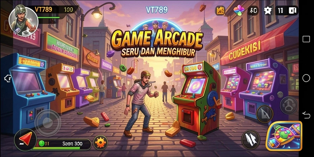Tampilan gameplay menarik dari VT789 dengan berbagai level menantang.